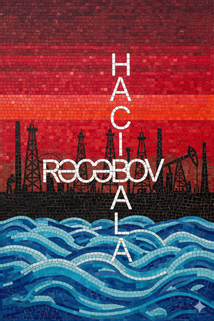 Azərbaycan monumentalçı rəssamı Hacıbala Rəcəbovun süni intelekt vasitəsilə adının yazıldığı panno. O, Bakıda sovet dövrü ictimai mozaika pannolarının müəllifi.