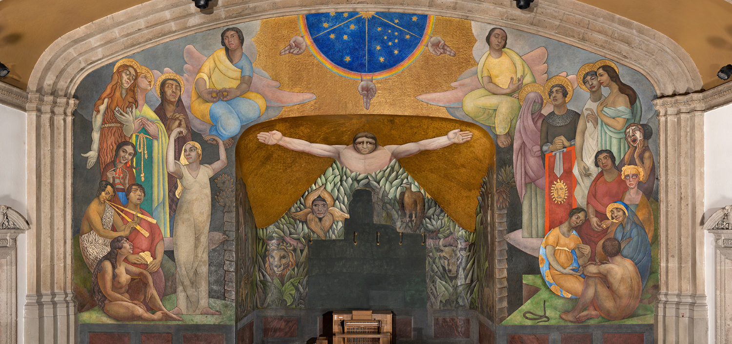 Diego Riveranın "Yaradılış” adlı freskosu, Meksika Milli Muxtar Universitetinin şəhərciyi