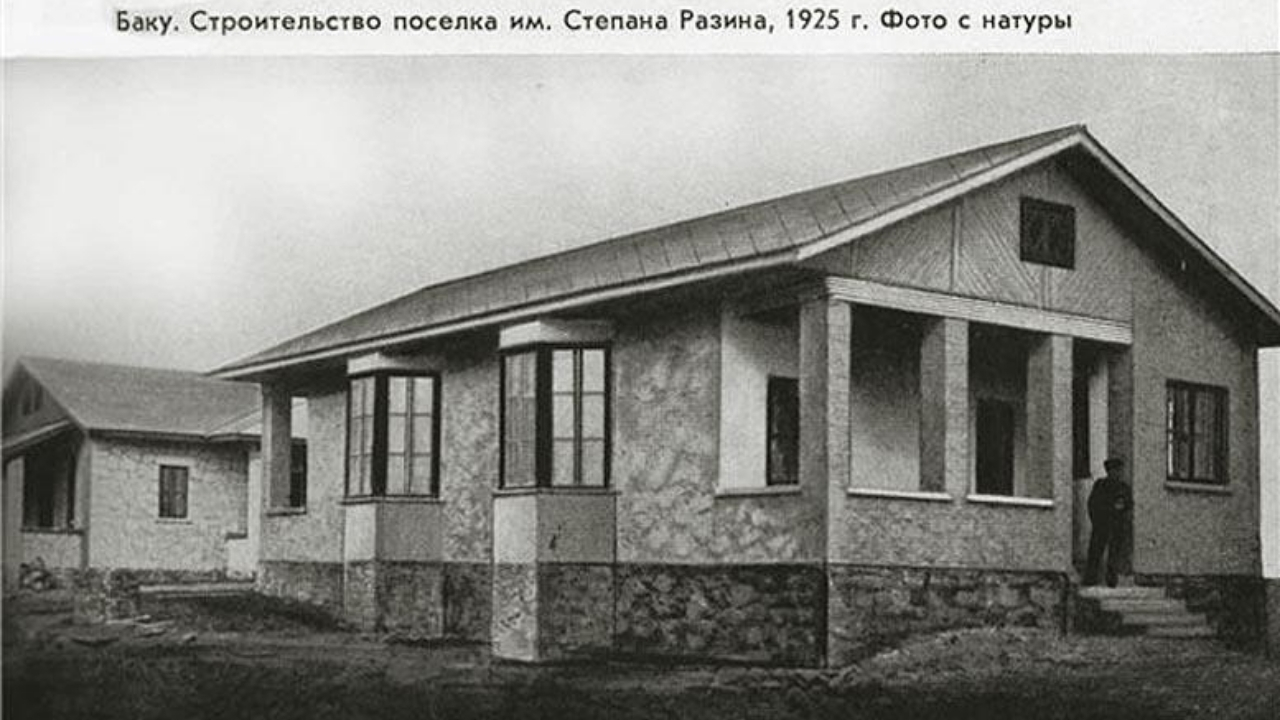 'Amerkanka' Houses of S. T. Razin Workers' Settlement in Baku