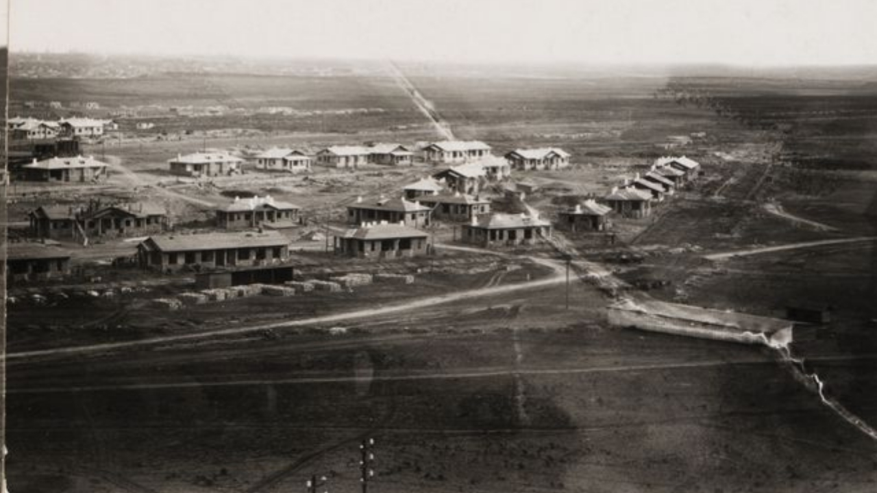 The view of 'Amerkanka' Houses of S. T. Razin Workers' Settlement in Baku